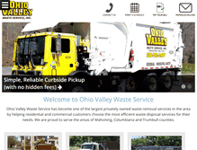 Tablet Screenshot of ohiovalleywaste.com
